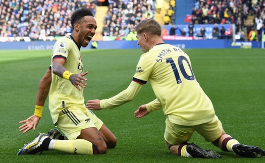 Leicester 0-2 Arsenal: Gabriel và Smith-Rowe bùng nổ, Arsenal tiến gần Top 4