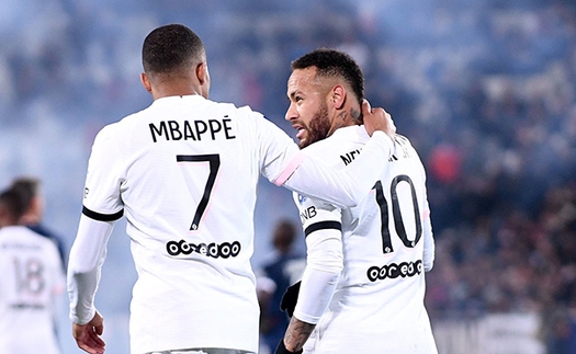 Bordeaux 2-3 PSG: Vắng Messi, PSG thăng hoa với Neymar - Mbappe