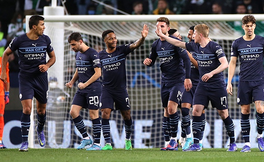 Sporting Lisbon 0-5 Man City: Áp đảo hoàn toàn