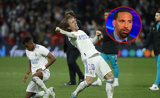 Modric khiến Rio Ferdinand 'mất giọng' bởi pha kiến tạo kiểu trivela