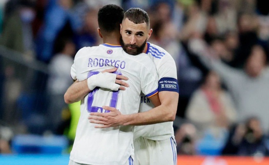 Real Madrid 3-1 Man City (tổng 6-5): Benzema và Rodrygo giúp Real ngược dòng vào chung kết