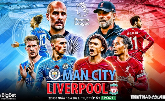 Soi kèo nhà cái Man City vs Liverpool. Nhận định, dự đoán bóng đá Anh (22h30, 10/4)