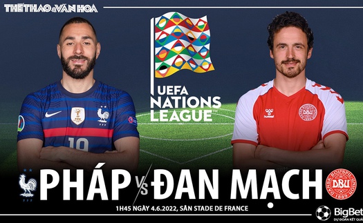 Soi kèo nhà cái Pháp vs Đan Mạch. Nhận định, dự đoán bóng đá Nations League (1h45, 4/6)