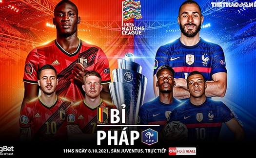 Soi kèo nhà cái Bỉ vs Pháp. Nhận định, dự đoán bóng đá Nations League (1h45, 8/10)