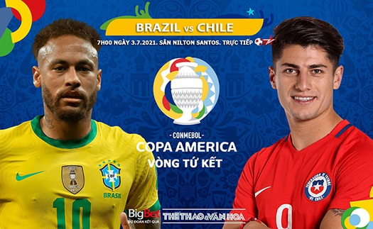 Kèo nhà cái. Soi kèo Brazil vs Chile. BĐTV trực tiếp Copa America 2021