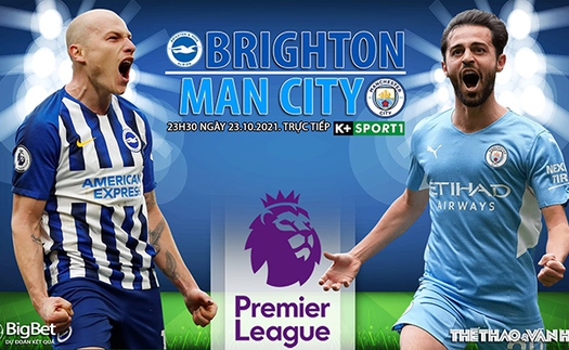 Soi kèo nhà cái Brighton vs Man City. Nhận định, dự đoán bóng đá Ngoại hạng Anh (23h30, 23/10)