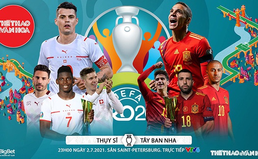 Kèo nhà cái. Soi kèo Thụy Sĩ vs Tây Ban Nha. VTV6 VTV3 trực tiếp bóng đá EURO 2021