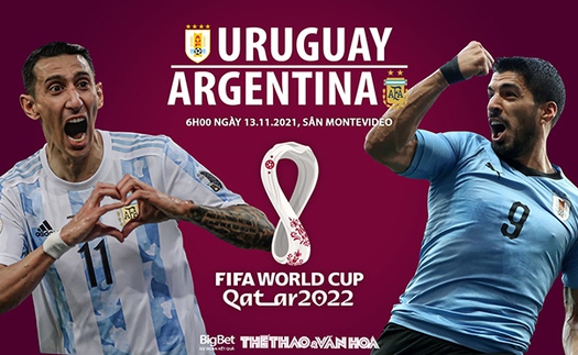 Soi kèo nhà cái Uruguay vs Argentina. Nhận định, dự đoán bóng đá vòng loại World Cup 2022 (6h00, 13/11)