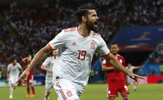 Video clip highlights bàn thắng Iran 0-1 Tây Ban Nha: Người hùng Diego Costa