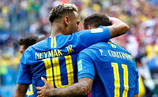 Brazil 2-0 Costa Rica: Coutinho sắm vai người hùng, Neymar ghi bàn thắng đầu tiên tại World Cup 2018