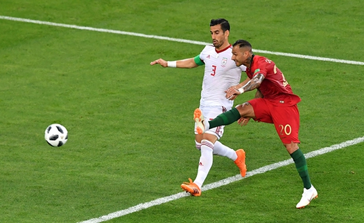 VIDEO: 'Siêu phẩm' vẩy má ngoài Trivela của Quaresma ghi vào lưới Iran