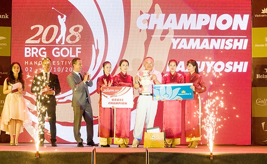 Lễ trao giải BRG Golf Hà nội Festival 2018: Dấu ấn tốt đẹp với gôn thủ quốc tế