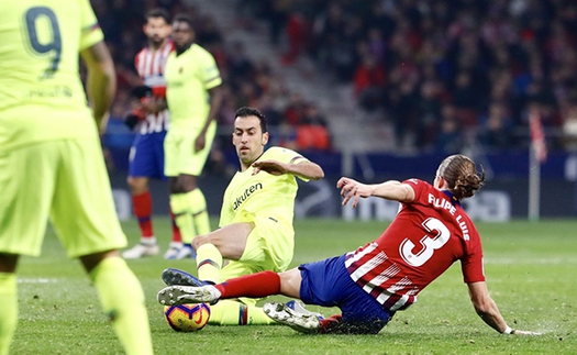 Atletico 1-1 Barcelona: Dembele giải cứu Barca ở phút cuối cùng