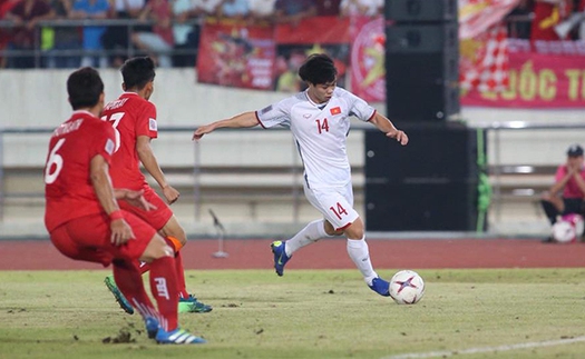 VIDEO: Công Phượng solo, Xuân Trường đá chạm xà, Anh Đức đá bồi, Việt Nam 2-0 Lào