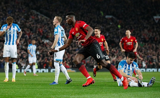 M.U 3-1 Huddersfield: Paul Pogba tỏa sáng, HLV Ole Solskjaer ra mắt hoàn hảo trên Old Trafford