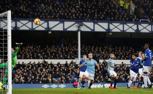 VIDEO Everton 0-2 Man City: Đánh chiếm ngôi đầu từ tay của Liverpool