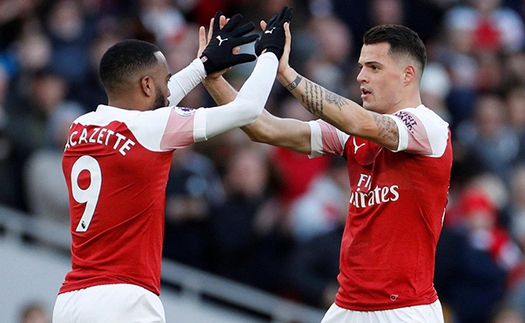 Arsenal 2-0 MU: Aubameyang tỏa sáng, Arsenal trở lại Top 4 Premier League