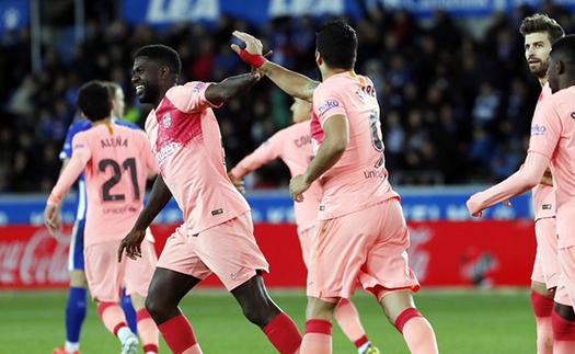 Alaves 0-2 Barcelona: Barca vô địch đêm nay nếu Atletico thua Valencia