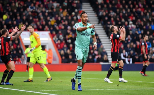 Bournemouth 1-2 Arsenal (KT): Aubameyang lên tiếng đúng lúc, Arsenal vất vả giành chiến thắng