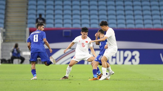 TRỰC TIẾP bóng đá U23 Việt Nam vs Kuwait (2-1): Vĩ Hào ghi bàn