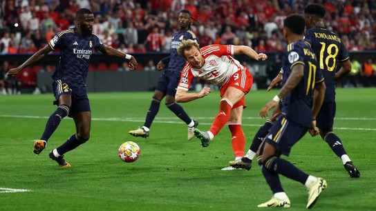Harry Kane lập kỷ lục mới tại cúp C1 trong ngày Bayern Munich hòa Real Madrid