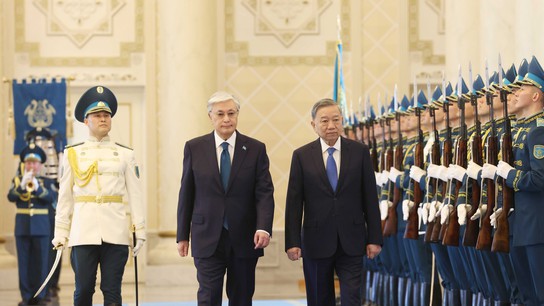 Lễ đón Tổng Bí thư Tô Lâm và Phu nhân thăm cấp Nhà nước Cộng hòa Kazakhstan