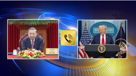Tổng Bí thư Tô Lâm và Tổng thống Hoa Kỳ Donald Trump điện đàm