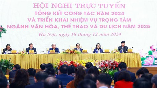 Thủ tướng Phạm Minh Chính chủ trì Hội nghị tổng kết năm 2024, triển khai nhiệm vụ ngành VH,TT&DL năm 2025