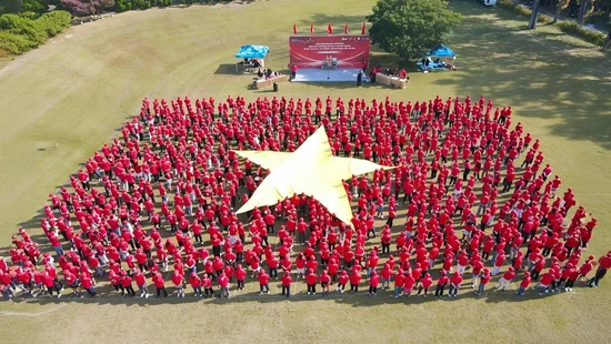 Kỷ lục xếp lá cờ Tổ quốc lớn nhất trong cộng đồng người Việt Nam tại Nhật Bản