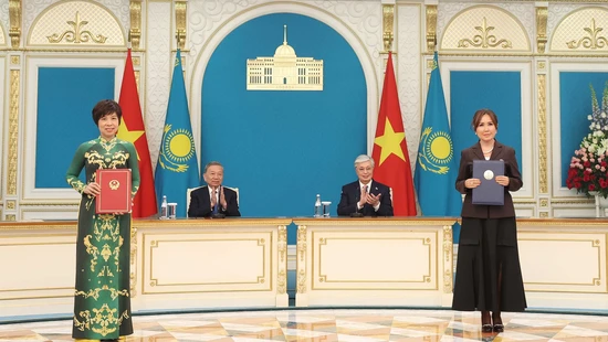 Hợp tác giữa Thông tấn xã Việt Nam và Tổ hợp Phát thanh Truyền hình Cộng hòa Kazakhstan