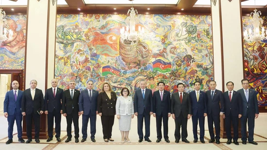 Tổng Bí thư Tô Lâm hội kiến Chủ tịch Quốc hội Azerbaijan