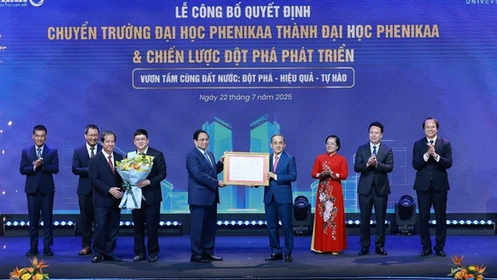 Thủ tướng Phạm Minh Chính: Đại học Phenikaa phải xây dựng bản sắc, thương hiệu trên nền tảng văn hóa dân tộc