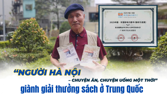 "Người Hà Nội - chuyện ăn, chuyện uống một thời" giành giải thưởng sách ở Trung Quốc