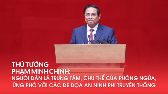 Thủ tướng Phạm Minh Chính: Người dân là trung tâm, chủ thể của phòng ngừa, ứng phó với các đe dọa an ninh phi truyền thống