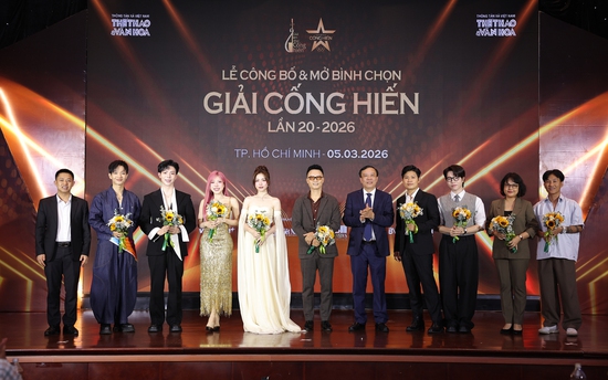 Toàn cảnh Lễ công bố Giải thưởng Cống hiến 2026