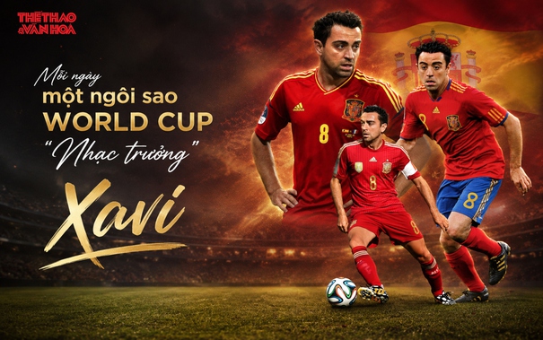 Mỗi ngày một ngôi sao World Cup: "Nhạc trưởng" Xavi