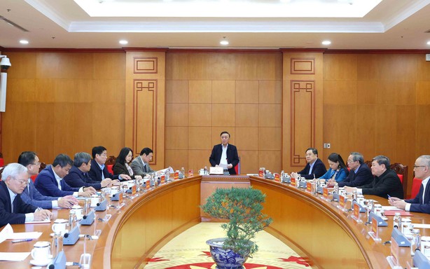 Thường trực Ban Bí thư chủ trì họp rà soát công tác chuẩn bị Đại hội XIV của Đảng