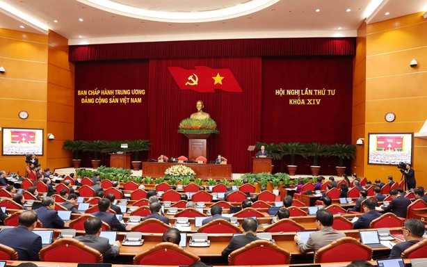 Thông cáo báo chí về ngày làm việc thứ nhất Hội nghị lần thứ tư Ban Chấp hành Trung ương Đảng khoá XIV
