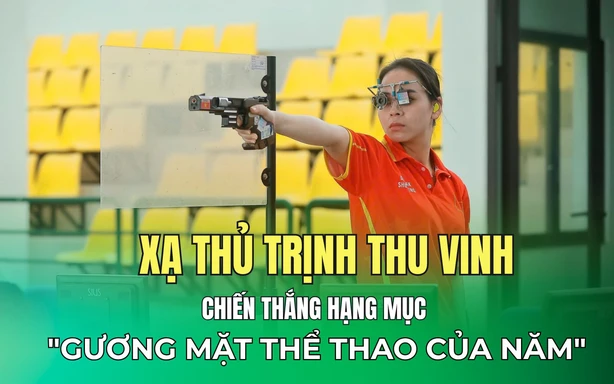 Giải thưởng Cống hiến 2026: Xạ thủ Trịnh Thu Vinh chiến thắng hạng mục "Gương mặt thể thao của năm"
