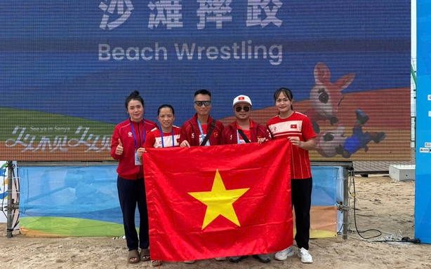 Vật Việt Nam giành 3 huy chương ở Đại hội thể thao bãi biển châu Á 2026