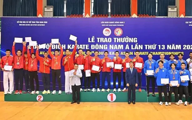 Karate Việt Nam khẳng định vị thế số 1 Đông Nam Á với 29 HCV
