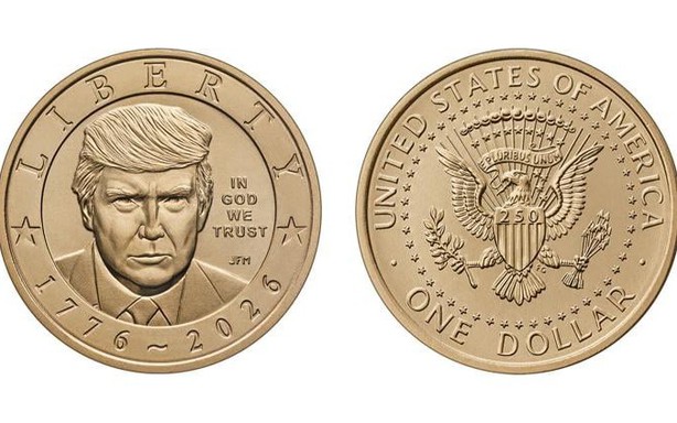 Mỹ phát hành đồng xu 1 USD in hình Tổng thống Donald Trump