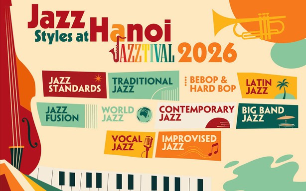 Hanoi Jazztival 2026: Đưa Jazz ra phố, vào bảo tàng và không gian di sản