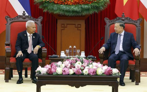 Tổng Bí thư, Chủ tịch nước tiếp Chủ tịch Quốc hội kiêm Chủ tịch Hạ viện Thái Lan