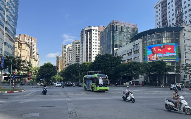 Giao thông trung tâm Thủ đô khá thông thoáng trong ngày nghỉ Lễ