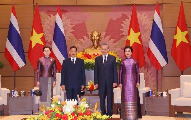 Tổng Bí thư, Chủ tịch nước Tô Lâm chủ trì Lễ đón chính thức Nhà vua Vương quốc Thái Lan và Hoàng hậu