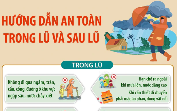 Hướng dẫn an toàn trong và sau lũ