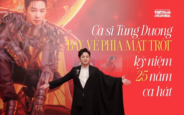 Ca sĩ Tùng Dương "Bay về phía mặt trời" kỷ niệm 25 năm ca hát