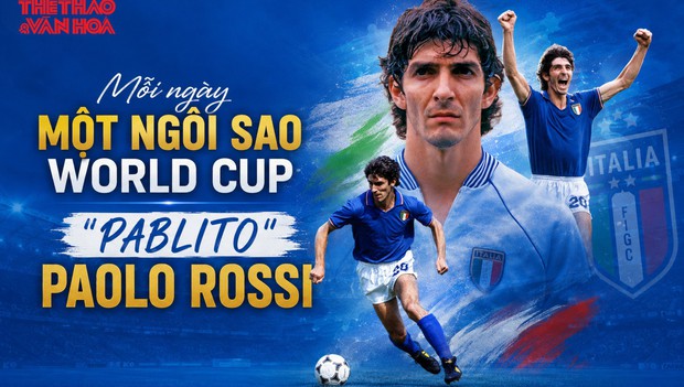 Mỗi ngày một ngôi sao World Cup: "Pablito" Paolo Rossi
