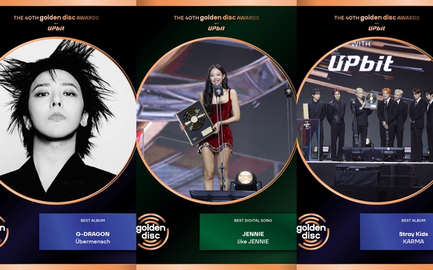 Golden Disc Awards 2026: Jennie, G-Dragon và Stray Kids thống lĩnh Daesang